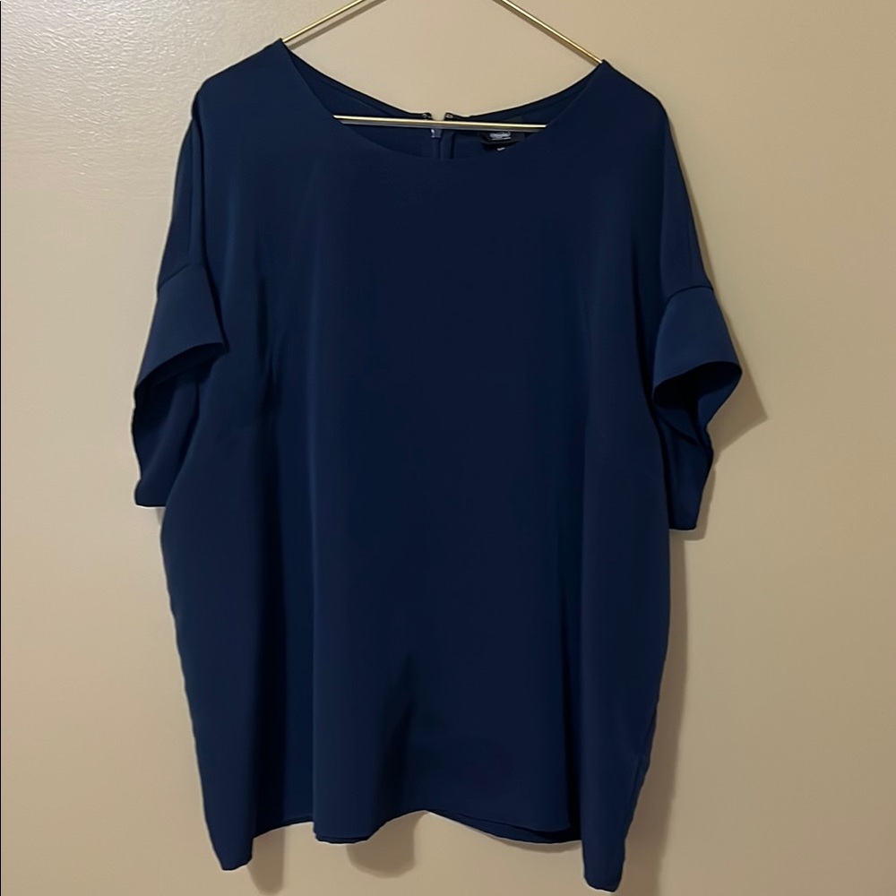 Elegant Navy Blue Women's Top